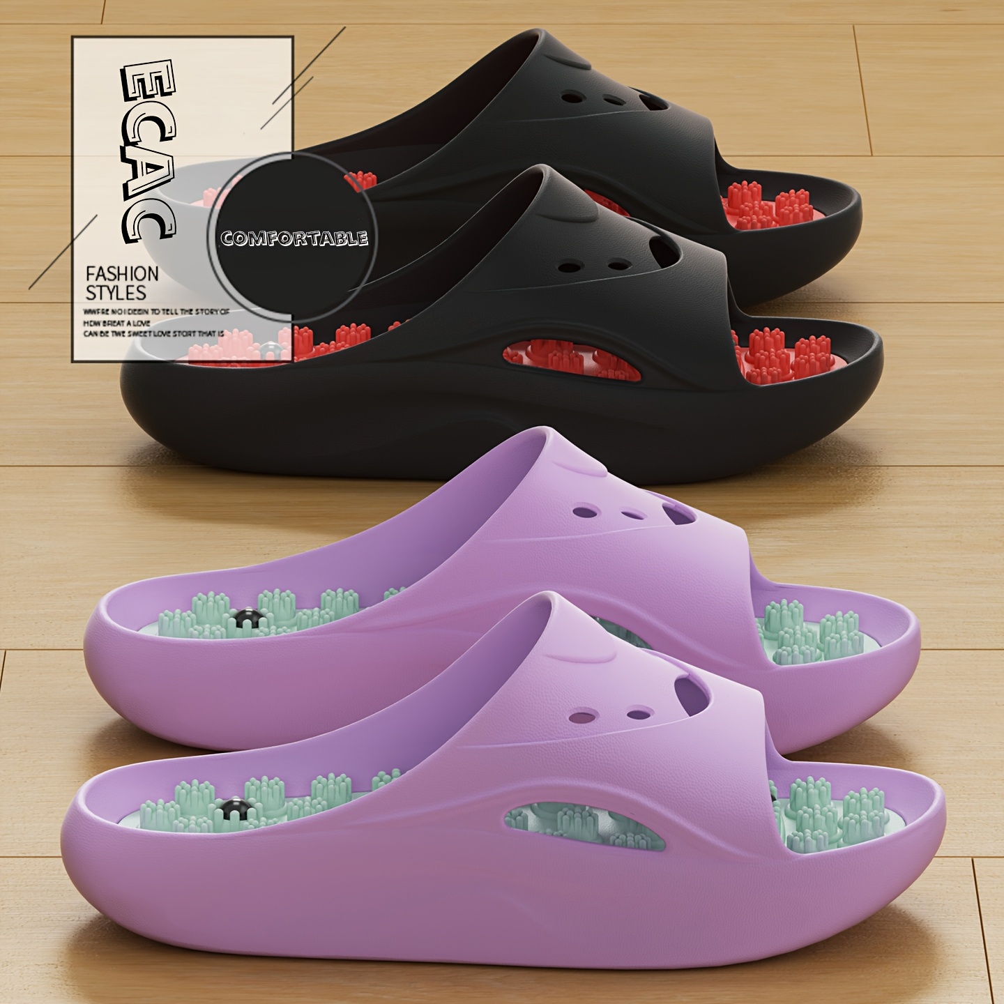 Men Shoes Size - Ciabatte Massaggianti in EVA per Uomo